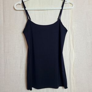 Tristan Women's Sz 1 Camisole Black Stretch Bodycon Undershirt Spaghetti Straps